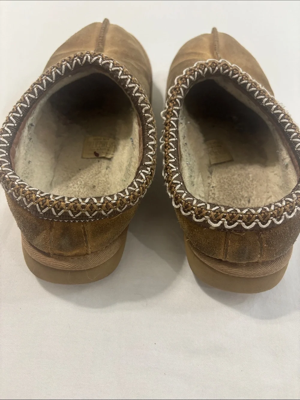 UGG Kids Chestnut Suede Shearling Clog Slippers